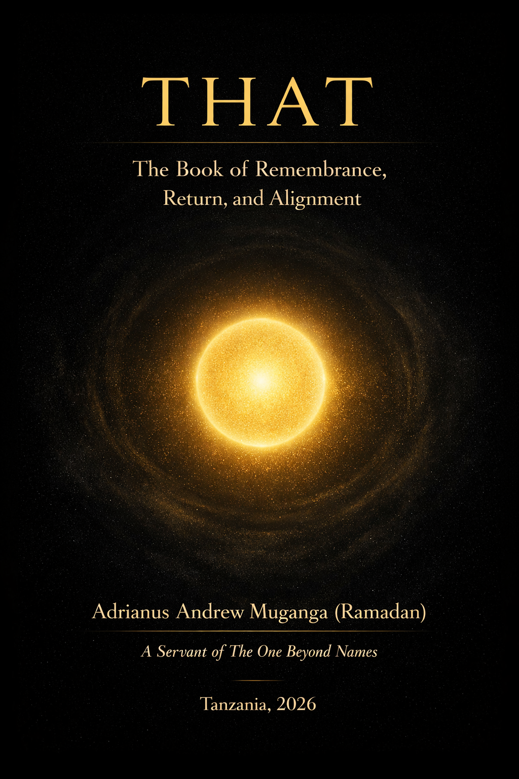 THAT: The Book of Remembrance, Return, and Alignment book by Adrianus Muganga